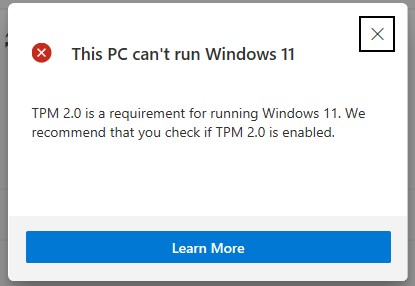Mengatasi pc tidak bisa update atau install windows 11