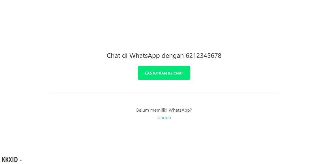 Cara Kirim pesan WhatsApp tanpa Simpan Nomor terlebih dahulu