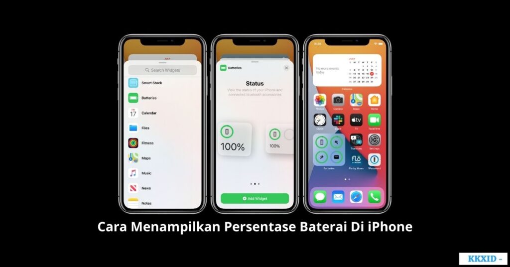 Cara Menampilkan Persentase Baterai Di iPhone