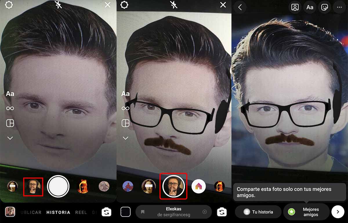 Gunakan filter ElXokas untuk memakai kumis, kacamata, dan headphone streamer di Instagram